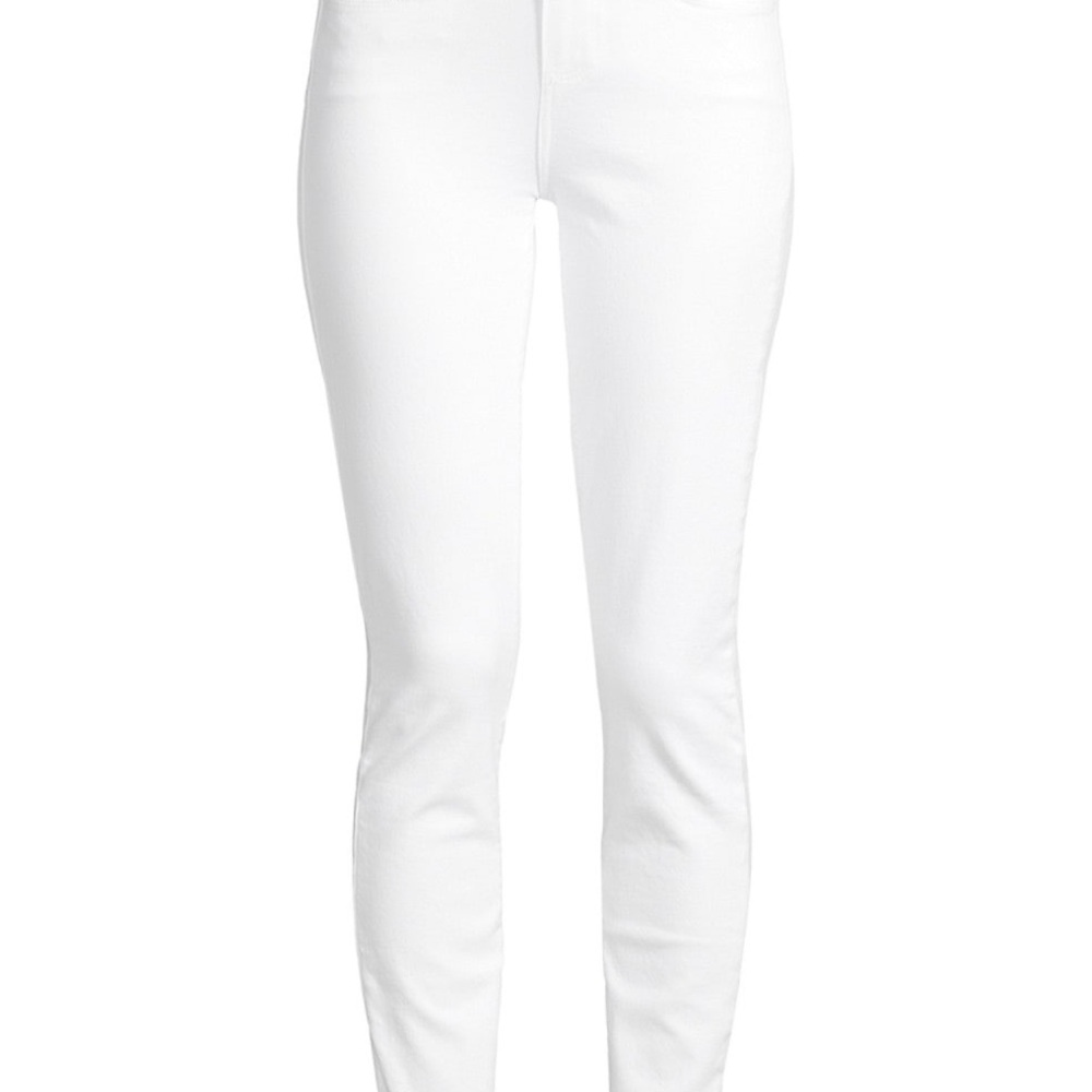 Paige Skyline Ankle Peg White Jeans